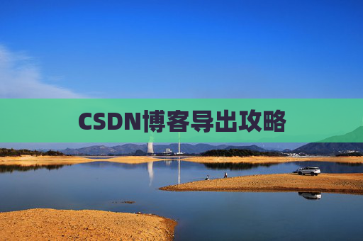 CSDN博客导出攻略
